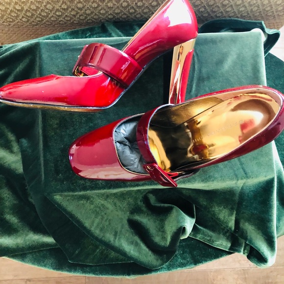 Like new designer Barbara Bui gloss nature heels - Picture 3 of 10